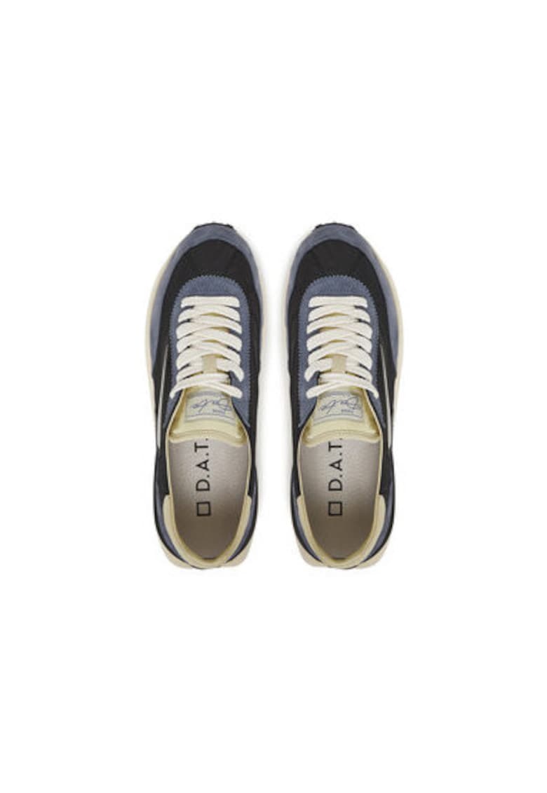 Мъжки спортни обувки - M421-AT-NY - DATE - Естествена кожа - Черен DATE