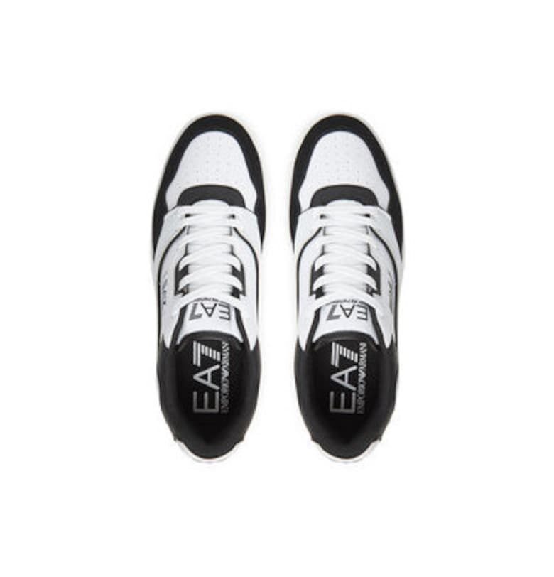 Мъжки спортни обувки - X8X187 XK402 -  Emporio Armani - Естествена кожа - Бял EA7