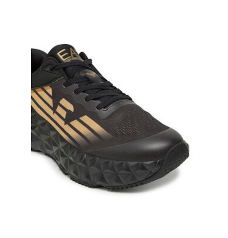 Мъжки спортни обувки - X8X239 XK432 -  Emporio Armani - Текстил - 40 2/3 EU - Черни EA7