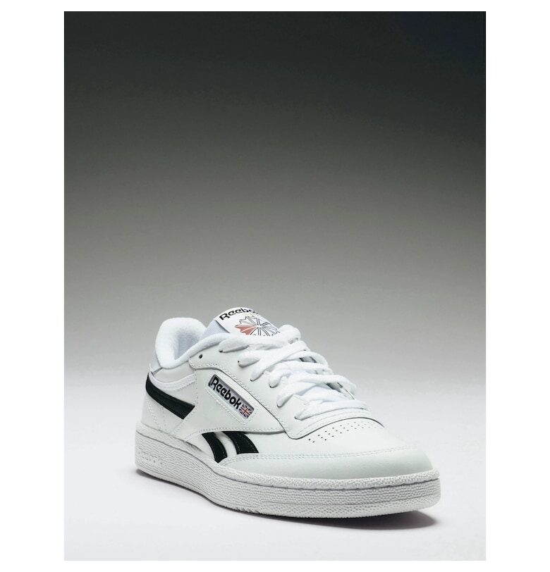 Мъжки спортни обувки  от естествена кожа - бели Reebok