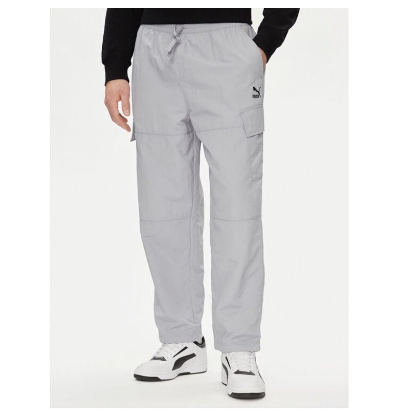 Мъжки спортни панталони -  324759 - Сив - Найлон Puma