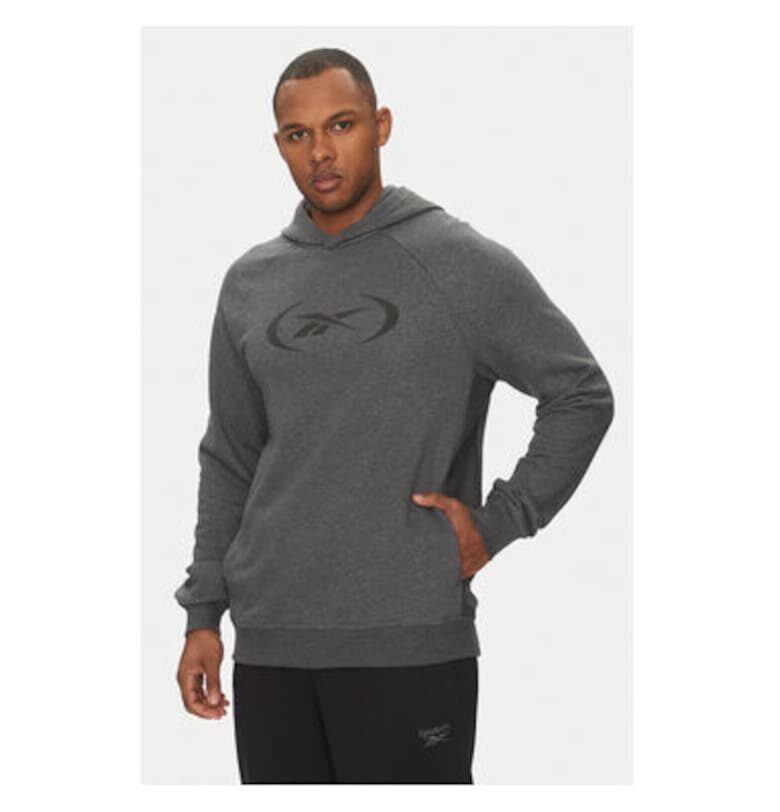 Мъжки суитшърт  100214853 - памук/полиестер - сив - Сив Reebok