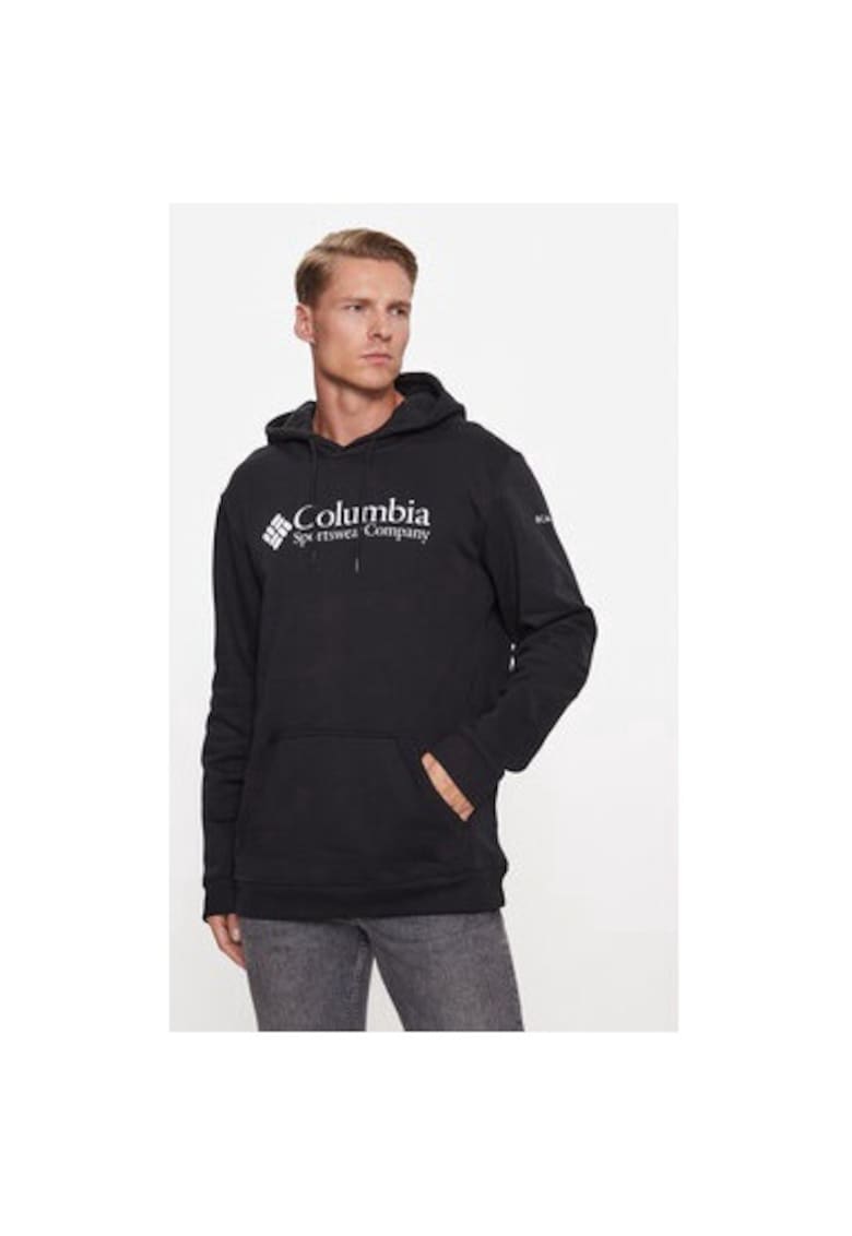 Мъжки суитшърт - 302406838 - Памук/Полиестер - Черен - Черен Columbia