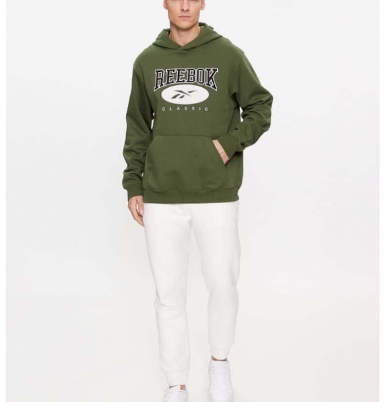 Мъжки суитшърт -  302533695 - Памук - Зелен Reebok