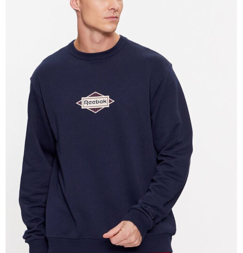 Мъжки суитшърт -  302536634 - Памук - Син - Син Reebok