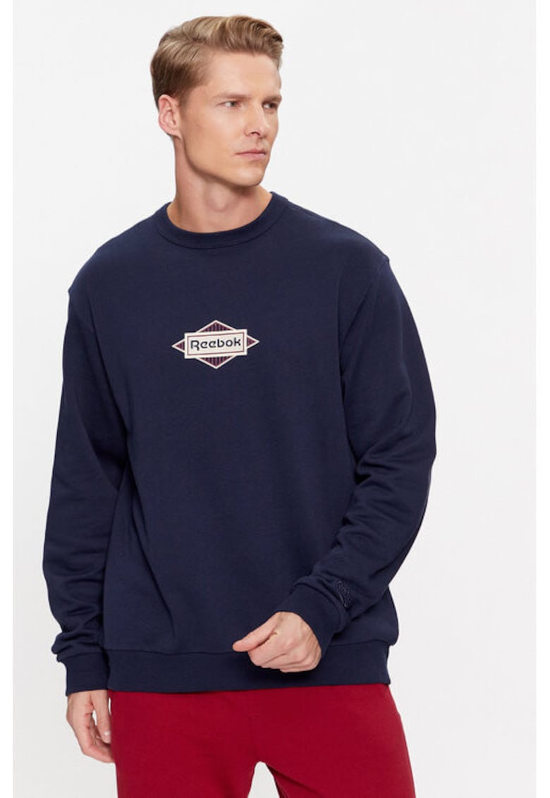 Мъжки суитшърт - 302536634 - Памук - Син - Син Reebok