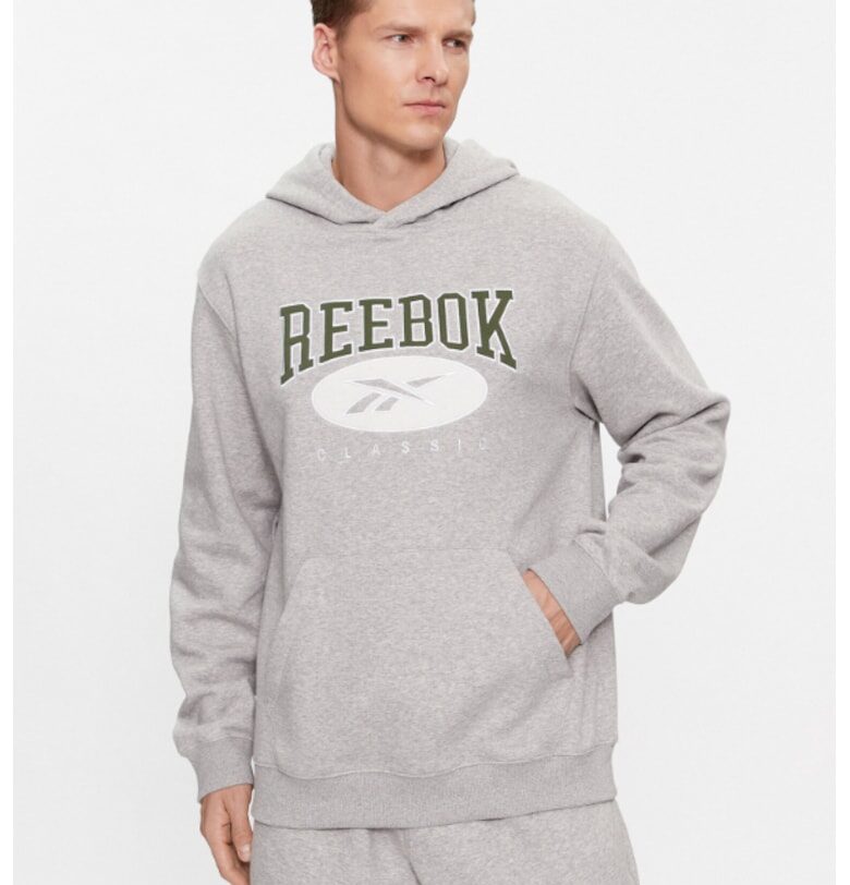 Мъжки суитшърт -  302537099 - Памук - Сив Reebok
