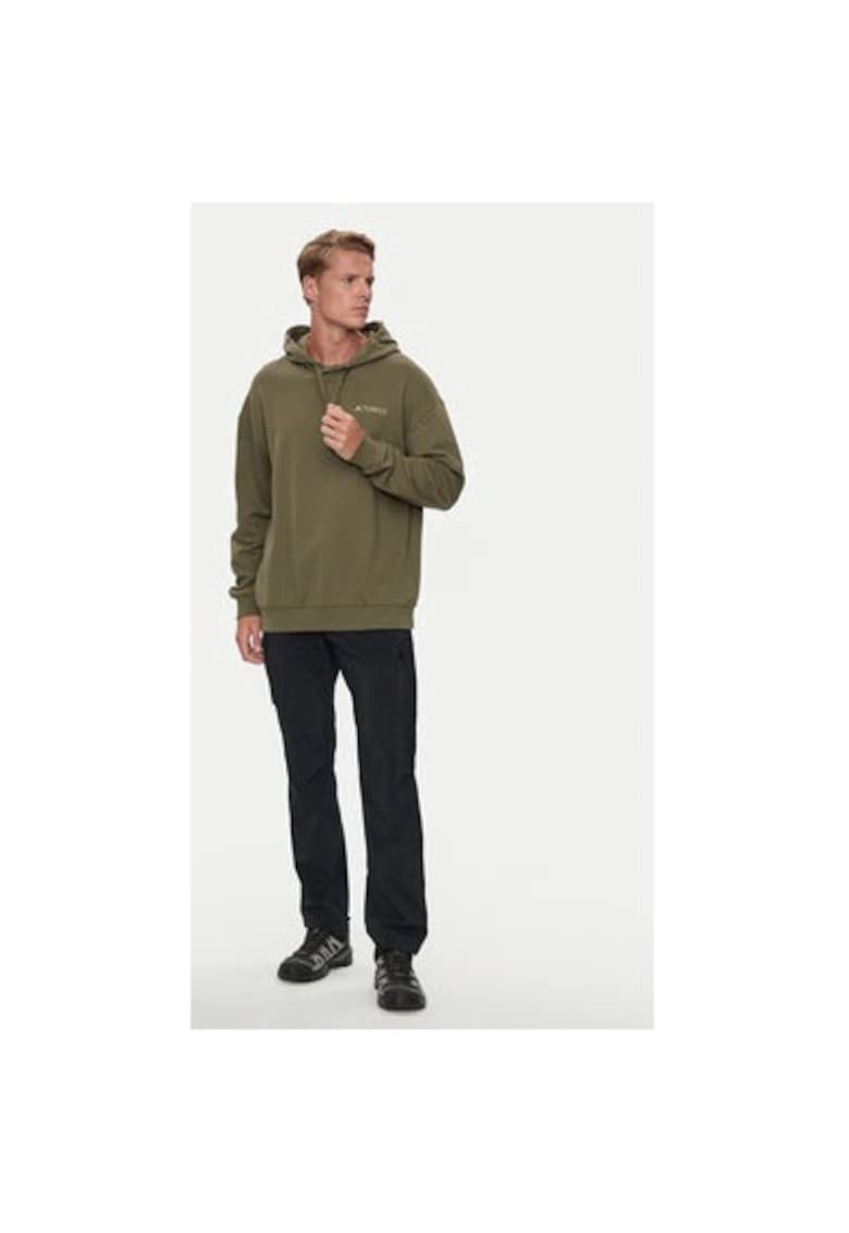 Мъжки суитшърт - 303533526 - Органичен памук - Зелен - Зелен adidas