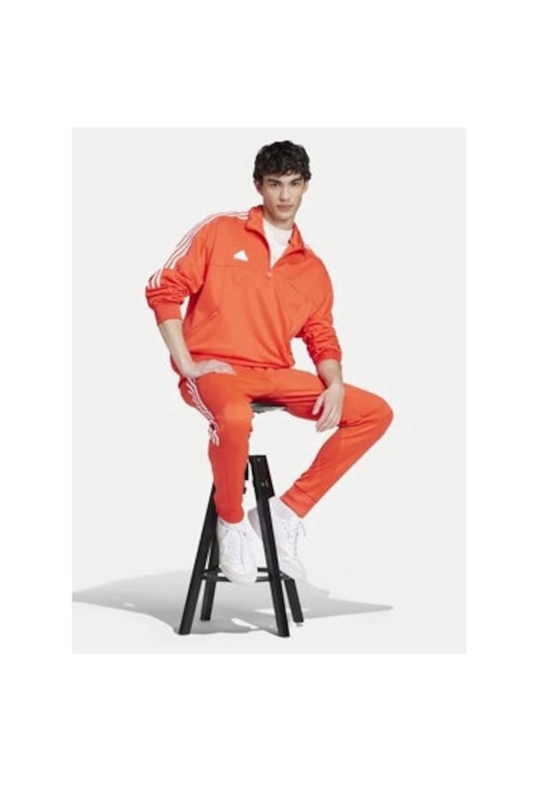 Мъжки суитшърт - 303898625 - Рециклиран полиестер/Памук - Оранжев - Оранжев adidas