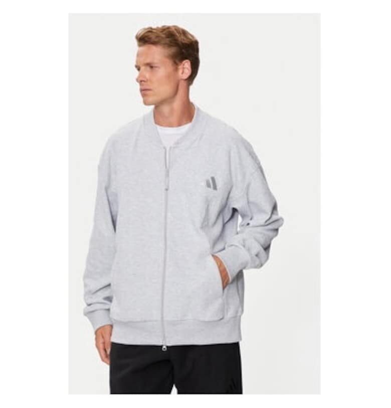 Мъжки суитшърт -  303986551 - Памук - Сив adidas