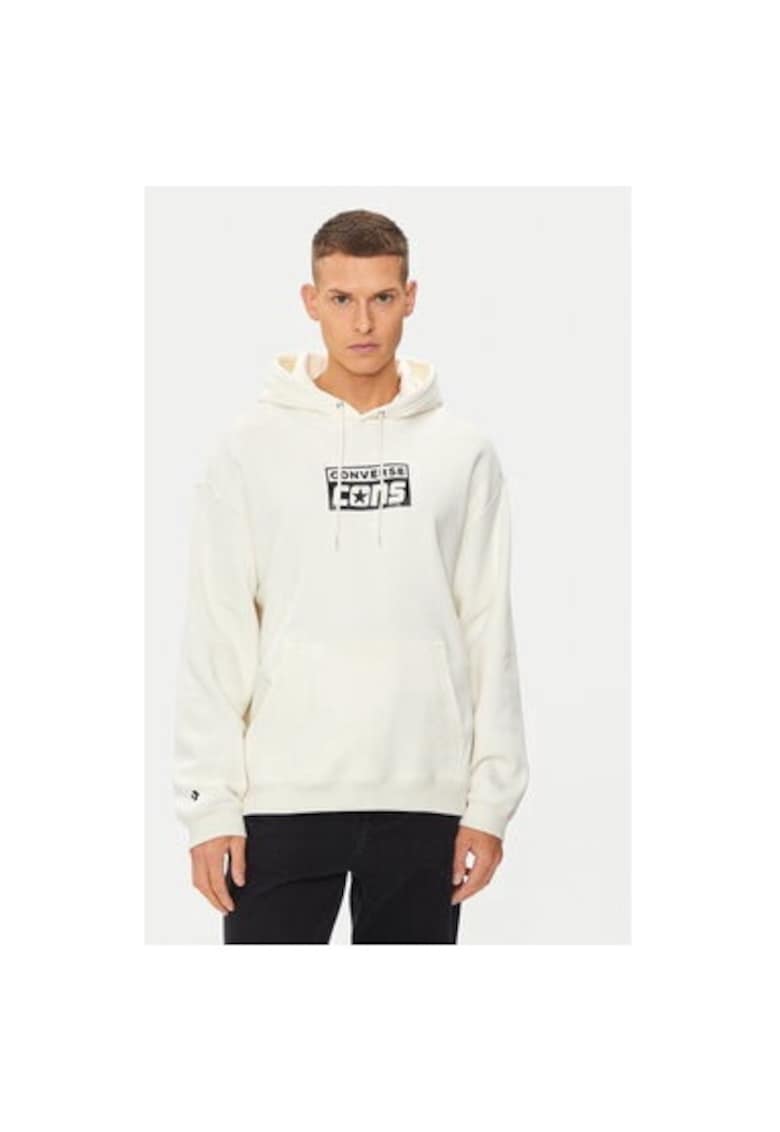 Мъжки суитшърт - 304113178 - Памук/Рециклиран полиестер - Бежов - Бежов Converse