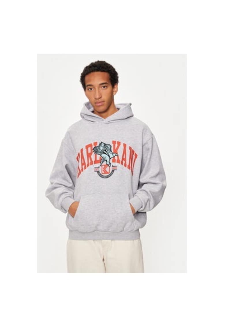 Мъжки суитшърт - 304487255 - Памук/Полиестер - Сив - Сив Karl Kani