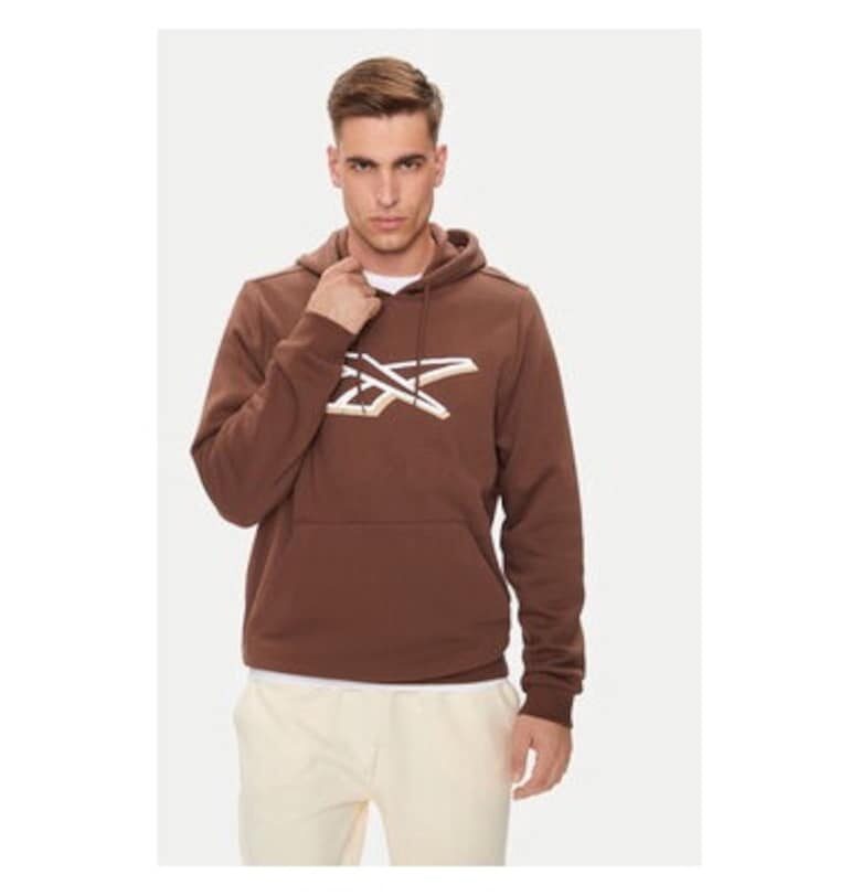 Мъжки суитшърт -  304553097 - Памук/Рециклиран полиестер - Кафяв - Кафяв Reebok