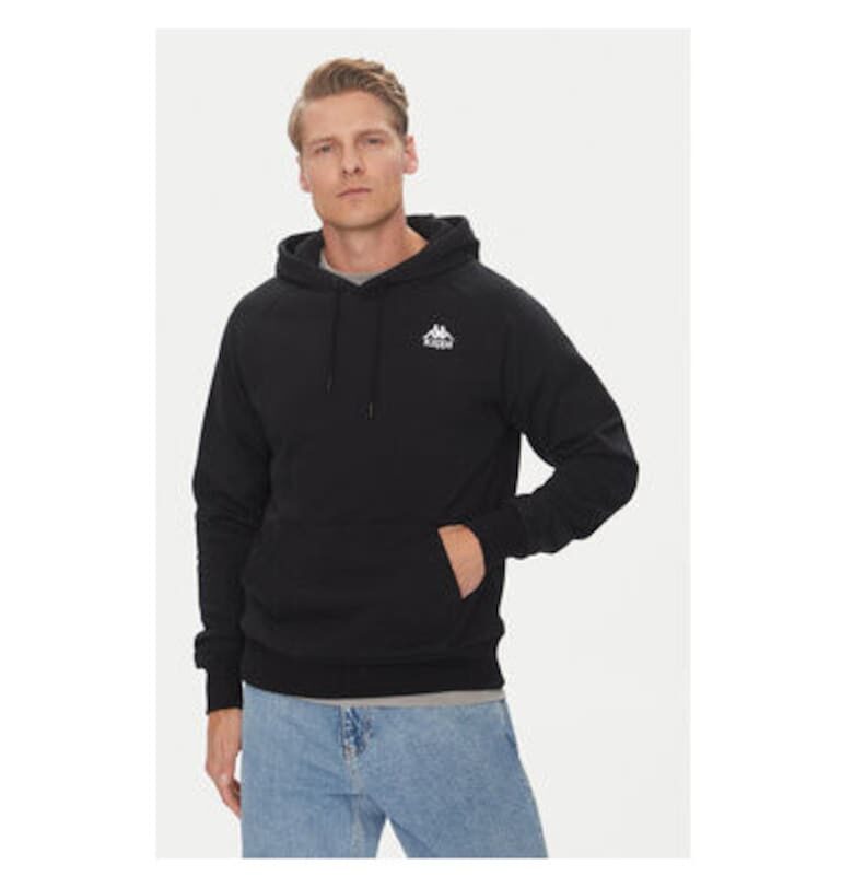 Мъжки суитшърт  321W7GW - памук - черен - Черен Kappa