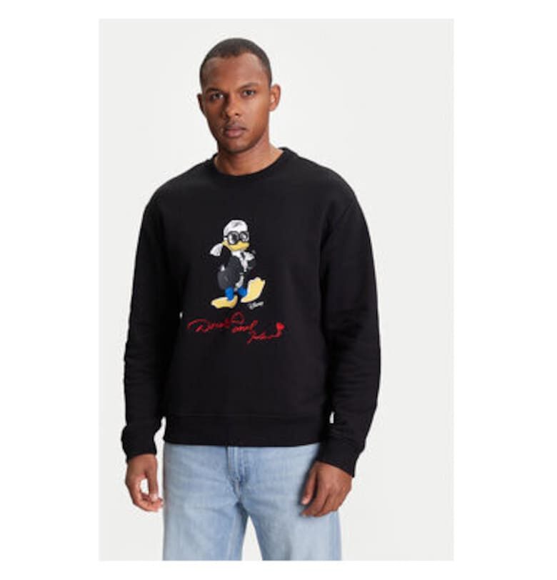 Мъжки суитшърт  705098 553930 - Органичен памук/Полиестер - Черен - Черен Karl Lagerfeld