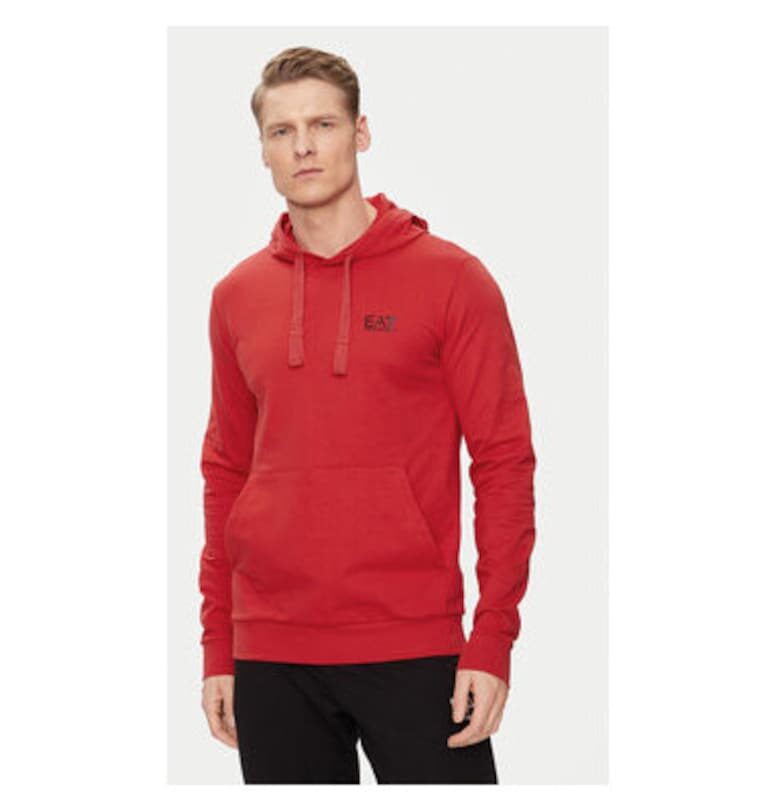 Мъжки суитшърт - Emporio Armani  303534752 - Памук - Черен - Червен EA7