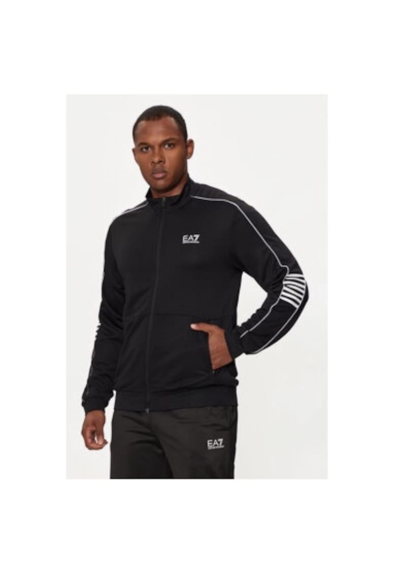 Мъжки суитшърт - Emporio Armani 304282461 - Полиестер - Черен - Черен EA7