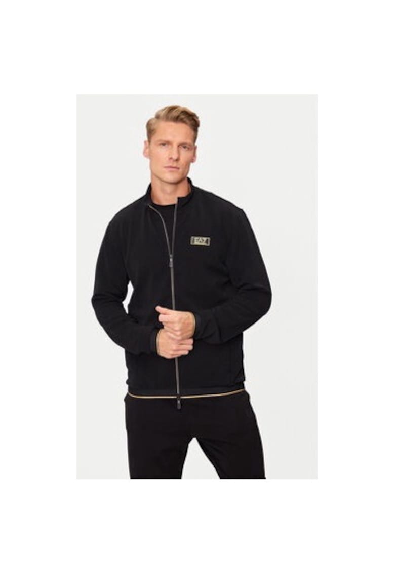 Мъжки суитшърт - Emporio Armani 304285721 - Полиестер - Черен - Черен EA7