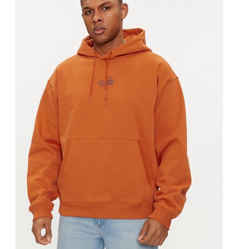 Мъжки суичър -  47255 - Памук/Полиестер - Оранжев ELLESSE