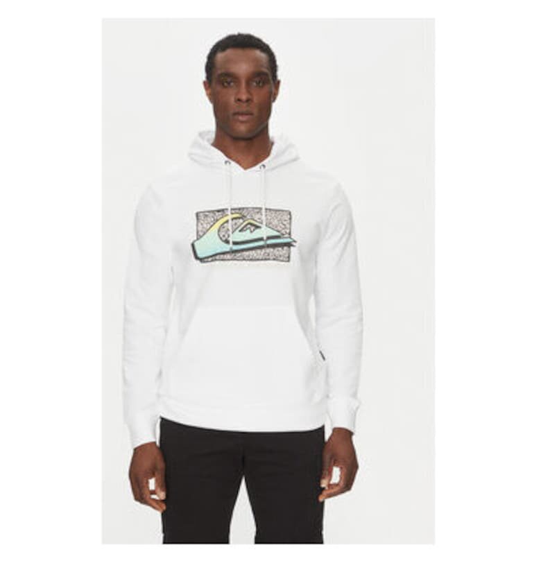 Мъжки суичър  EQYFT05094-WBB0 - памук/полиестер - бял - Бял QUIKSILVER