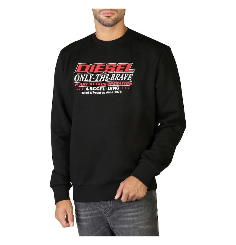 Мъжки суичър  S-GIRK-K21 0HAYT - Черен Diesel