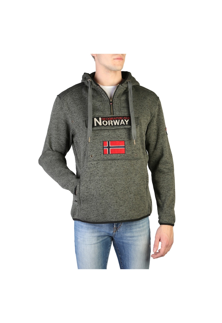Мъжки суичър модел Upclass_man - Сив Geographical Norway
