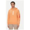 Мъжки суичър с качулка  146338 - памук/полиестер - оранжев - Оранжев ALPHA INDUSTRIES