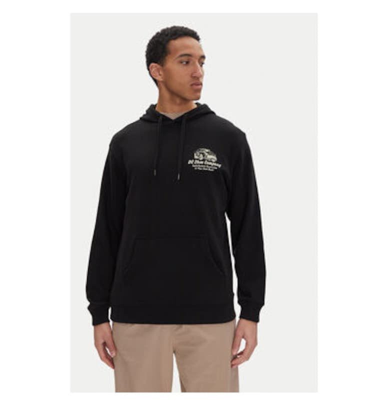 Мъжки суичър с качулка  EDYSF03245 - памук/полиестер - черен - Черен DC