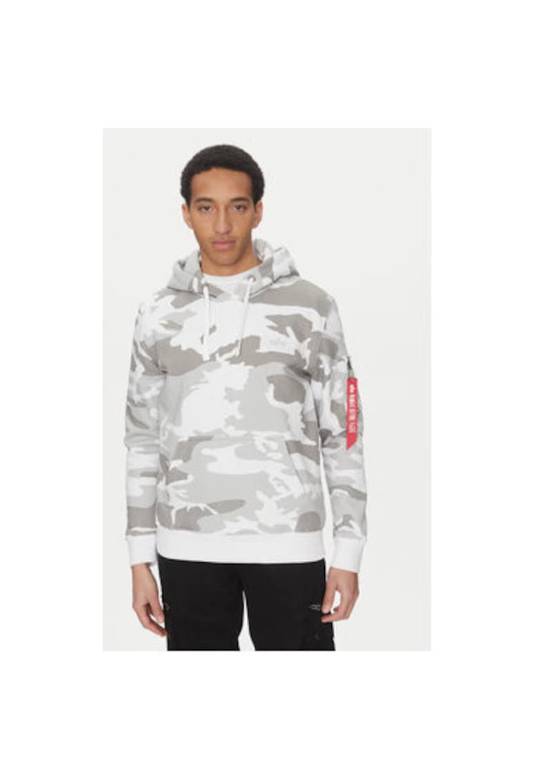 Мъжки тениски 178318C - памук/полиестер - сив - Сив ALPHA INDUSTRIES