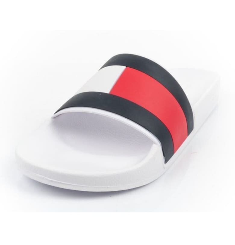 Мъжки чехли -  BM194494 - бели Tommy Hilfiger