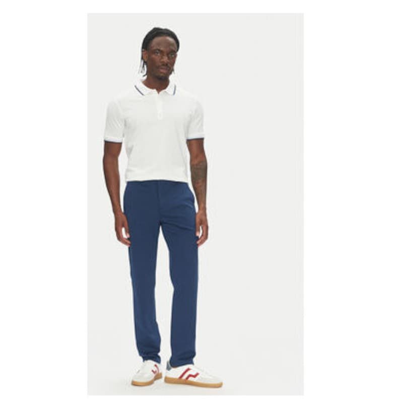 Мъжки чинос панталон  30-006052 - Полиестер/Вискоза - Син - Син LINDBERGH