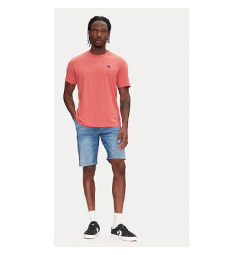 Мъжки шорти  112362505 - Дънкови - памук/еластан - син - Син Wrangler