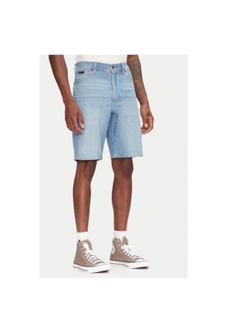 Мъжки шорти 112362508 - Дънкови - памук/полиестер - син - Син Wrangler