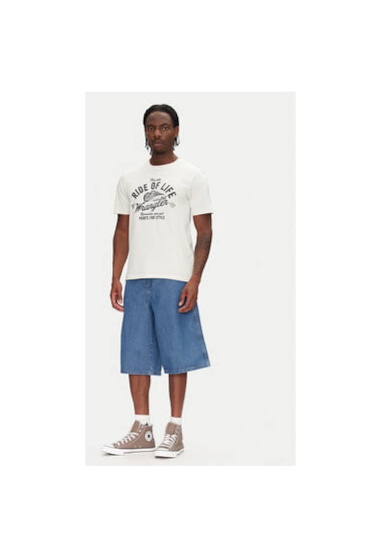 Мъжки шорти 112362509 - Дънкови - памук - син - Син Wrangler