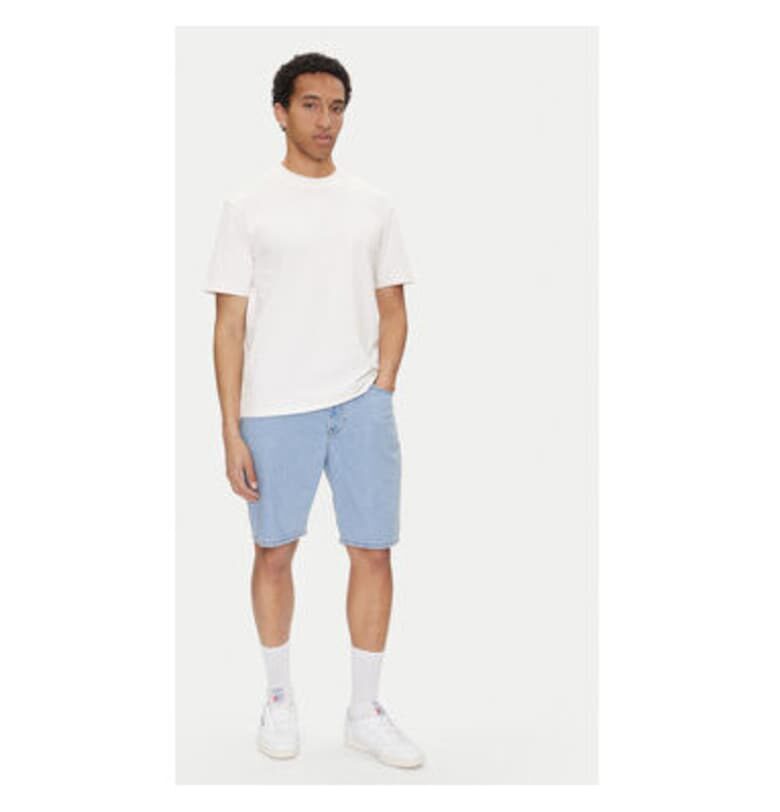 Мъжки шорти  112364084 - Дънкови - памук - син - Син Lee