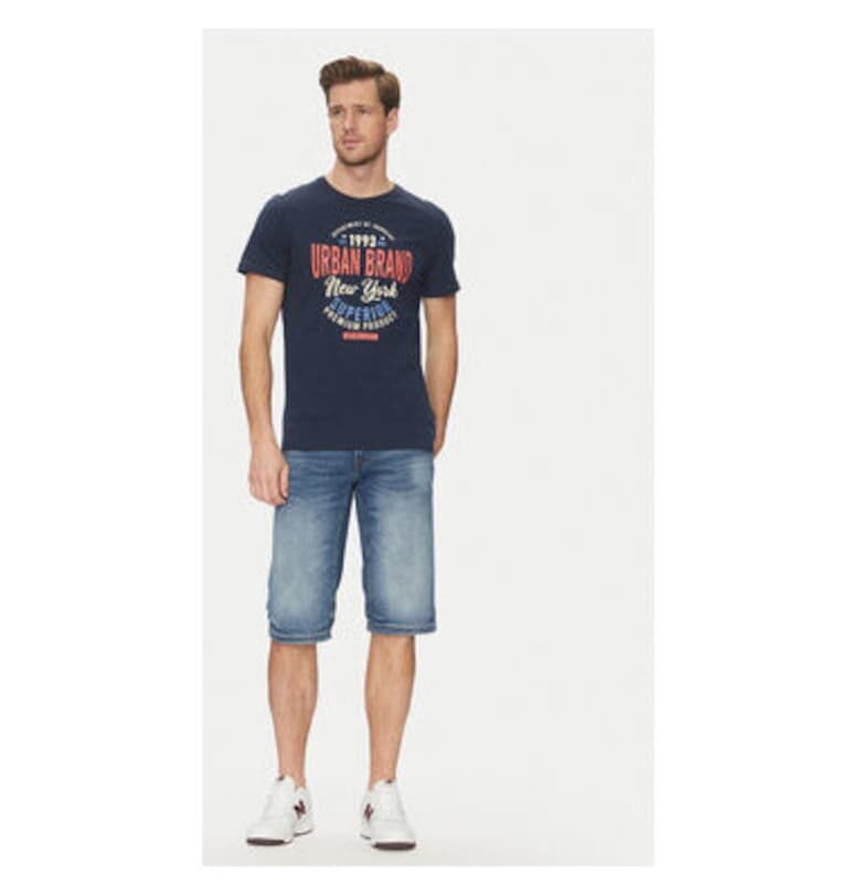 Мъжки шорти  20713328 - Дънкови - Памук - Син - Син BLEND