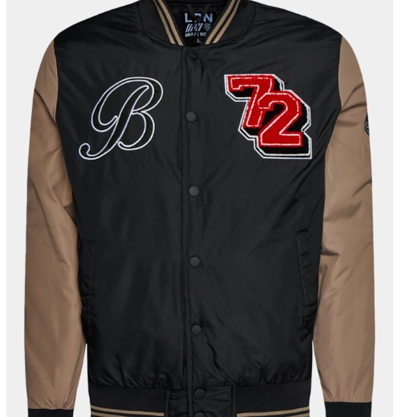 Мъжко бомбър яке -  301688372 - Полиестер - Черен BRAVE SOUL