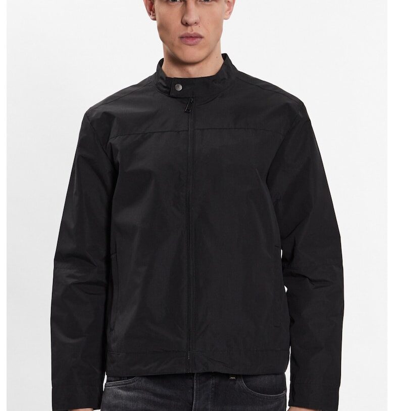 Мъжко бомбър яке -  302349784 - Полиестер - Черно - Черен BRAVE SOUL