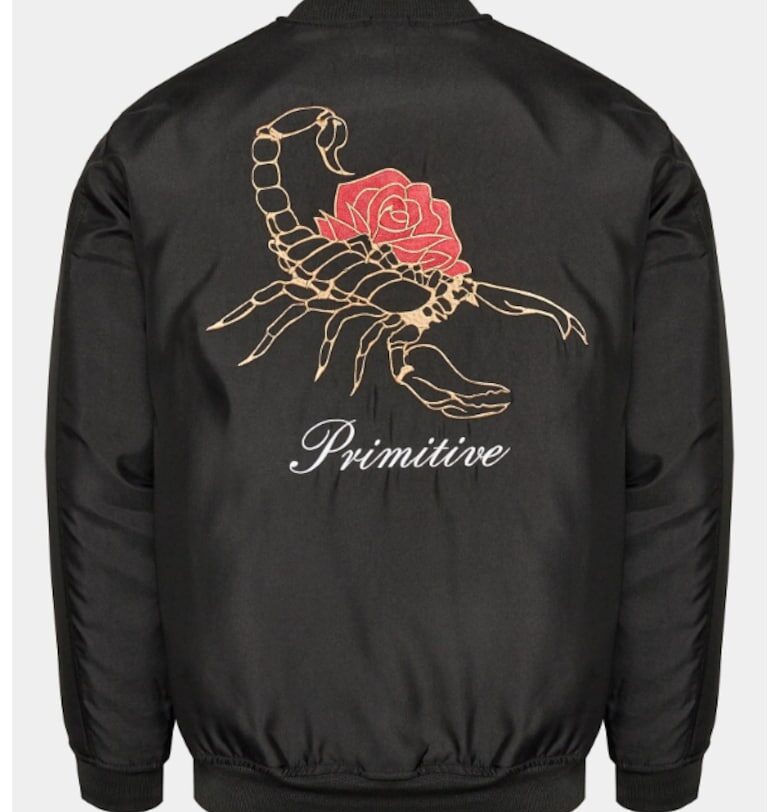 Мъжко бомбър яке -  303346621 - Памук - Черен Primitive
