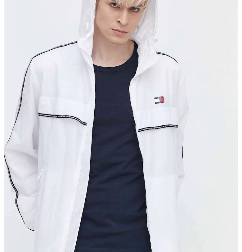 Мъжко бяло преходно яке  Бял Tommy Jeans