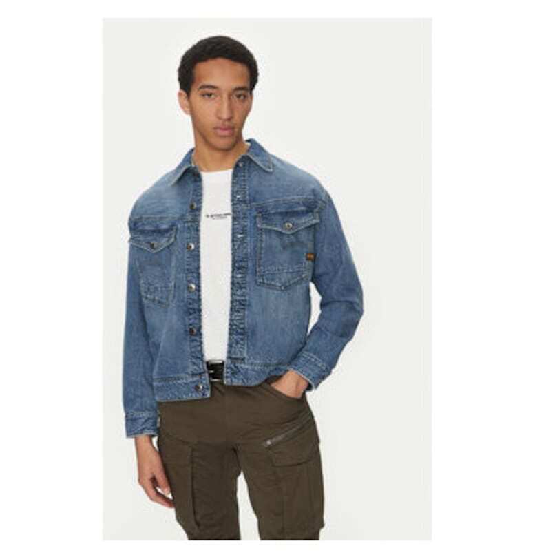 Мъжко дънково яке G Star Raw - D23593-D536 - памук - син - Син G-Star RAW