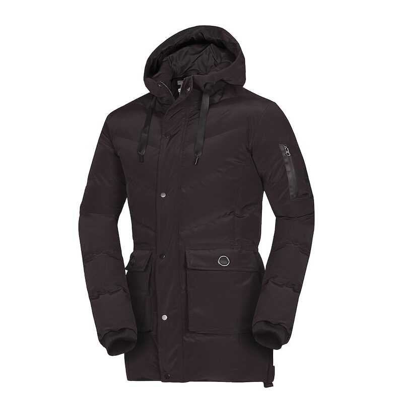 Мъжко ежедневно изолирано яке с 3D фиксирана качулка Domenico - Черен NORTHFINDER