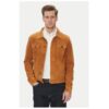 Мъжко кожено яке Велур - Естествена кожа - Кафяво - Кафяв Serge Pariente