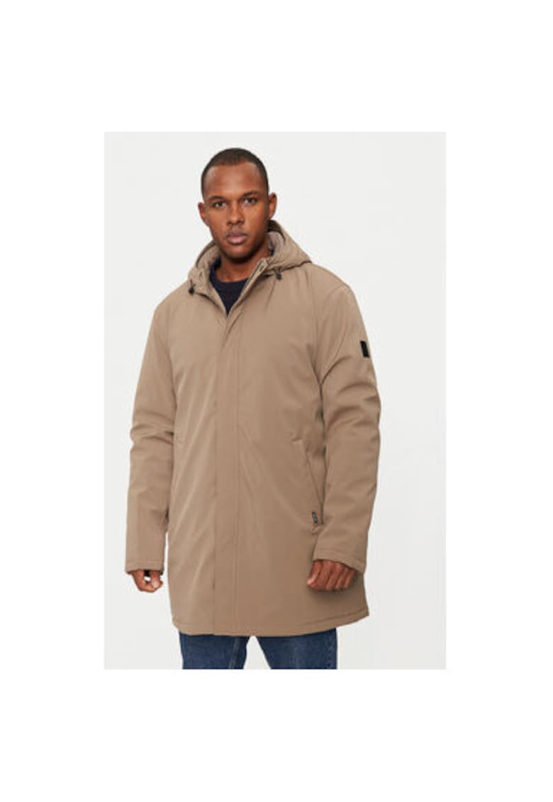 Мъжко палто - 304424144 - Полиестер - Кафяв - Кафяв Matinique