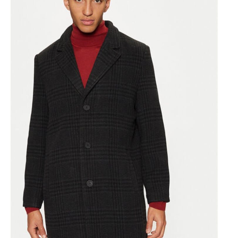 Мъжко палто -  304527036 - Полиестер - Черно - Черен BRAVE SOUL