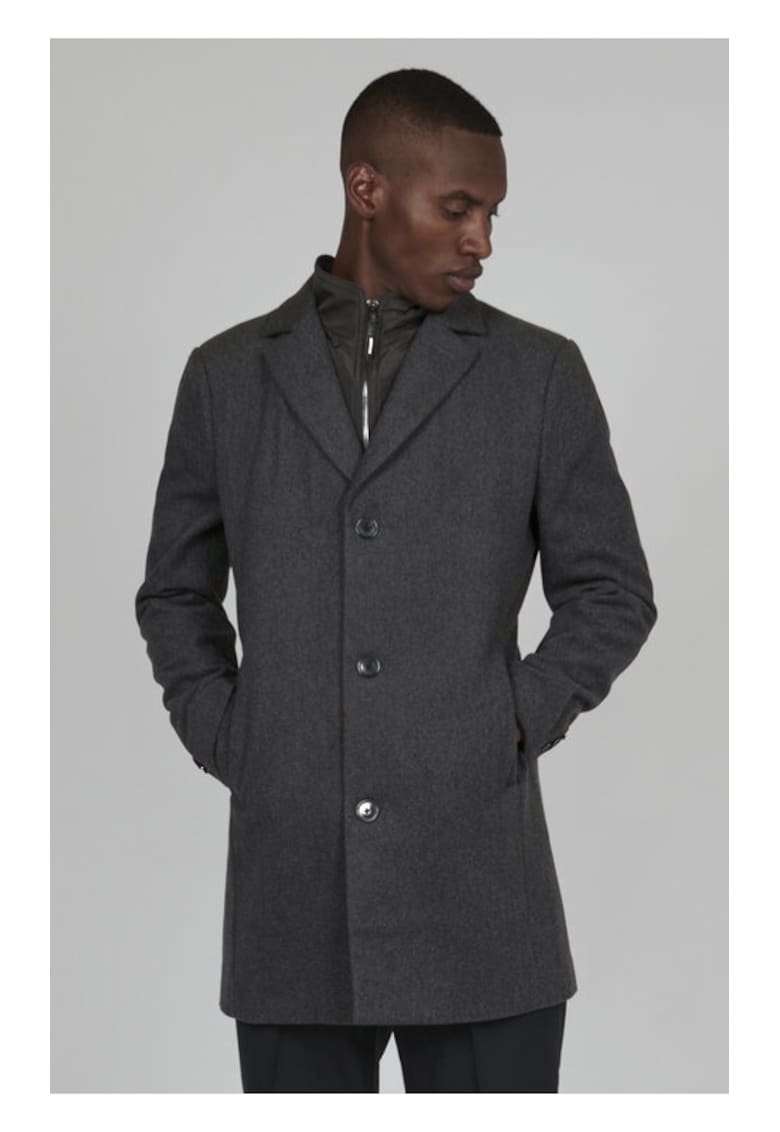 Мъжко палто - 90057 - Вълна - Сиво Matinique