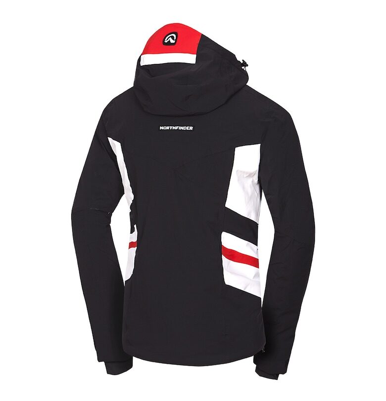 Мъжко ски яке Primaloft Eco 10K/10K Damien - Черен | Червен NORTHFINDER