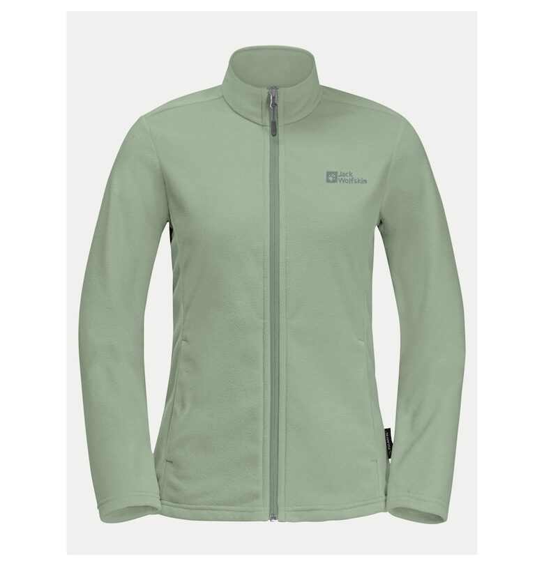 Мъжко спортно яке  цвят евкалипт - зелено - полиестер/полиамид Jack Wolfskin