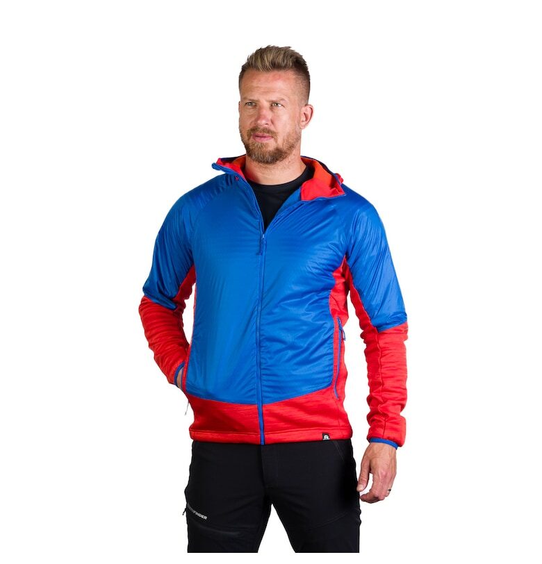 Мъжко хибридно туристическо яке Cervino - Син | Червен NORTHFINDER