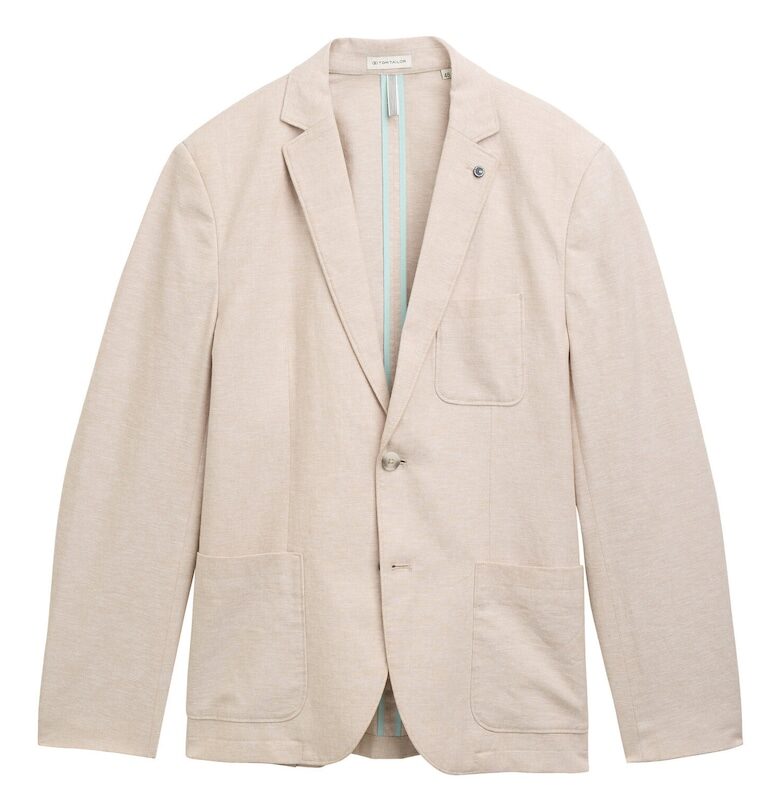 Мъжко яке  1045065 - Лен/Памук - Бежово - Бежов Tom Tailor